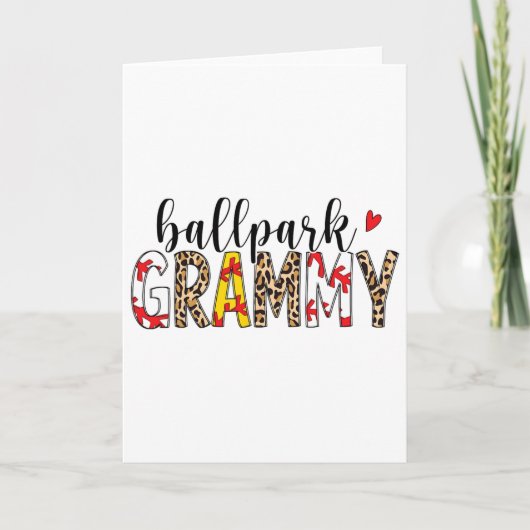 Leopard Llpark Grammy Verkauft Softll Muttertag  Karte (Vorderseite)