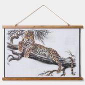 Leopard Lovers Wandteppich Mit Holzrahmen (Vorne)