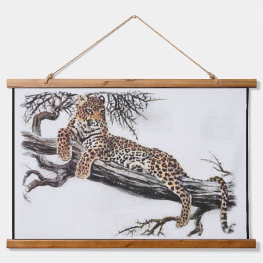 Leopard Lovers Wandteppich Mit Holzrahmen (Vorne)
