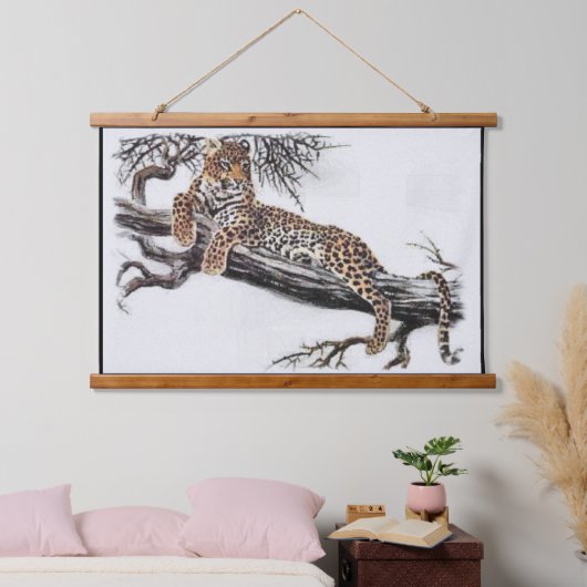 Leopard Lovers Wandteppich Mit Holzrahmen (Schlafzimmer)
