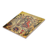 Leopard Löwe Richter Indische Renaissance Fabel Fliese (Seite)
