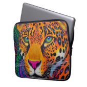 Leopard Luminous Laptopschutzhülle (Vorderseite Links)