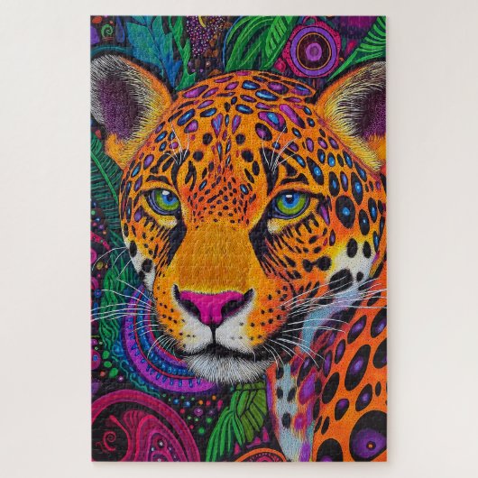 Leopard Luminous  Puzzle (Vertikal)
