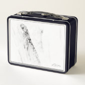 Leopard Lunch Box - Minimalistische Kunst (Rückseite)