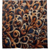 Leopard Luxe: Ihr Badezimmer mit einem Duschvorhang (Vorderseite)