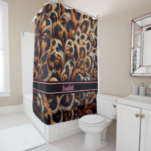 Leopard Luxe: Ihr Badezimmer mit einem Duschvorhang