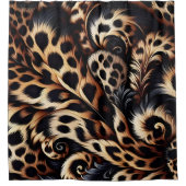 Leopard Luxe: Schlafen mit Fierce Style Duschvorhang (Vorderseite)