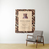 Leopard Luxury Lion Tiger Wool Muster Baby Dusche Wandteppich (Beispiel)