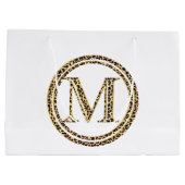 Leopard M Große Geschenktüte (Rückseite)