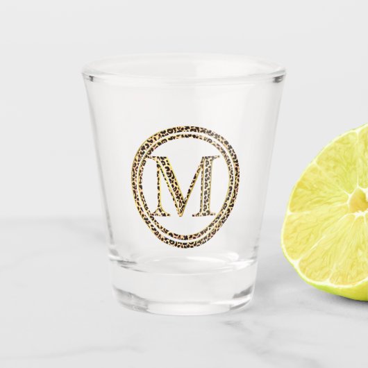 Leopard M Schnapsglas (Vorderseite)