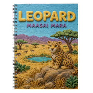 Leopard Maasai Mara Modern KlayKoo Notizblock