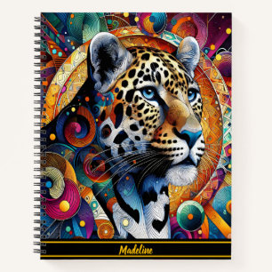 Leopard Majesty: Kühne Jungle Vibes Notizblock