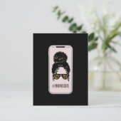 Leopard Mama, Fun Selfie Mama Life, Funny Leopard Postkarte (Stehend Vorderseite)
