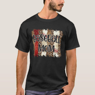 Leopard Mama Leopard Baseball Laces Baseba T-Shirt
