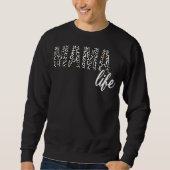 Leopard Mama Mama Life Mütter Day Sweatshirt (Vorderseite)
