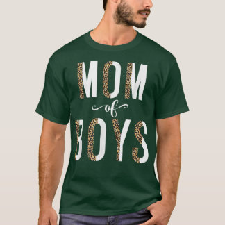 Leopard Mama T-Shirt für Mütter TagMama of Boys