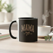 Leopard Mama Varsity Mutterschaft Statement Kunst Tasse