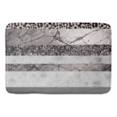 Leopard Marble Glitter Streifen Glam 1 Badematte (Vorderseite)