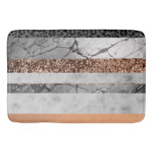 Leopard Marble Glitter Streifen Glam 3 Badematte (Vorderseite)