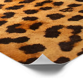 Leopard Martini Poster, Glam Mode Wandkunst Poster (Ecke)