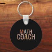 Leopard Math Coach liefert lustige Ck zur Schule Schlüsselanhänger (Vorderseite)