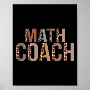 Leopard Math Coach Zubehör Lustig Ck Zur Schule Poster