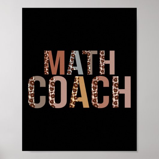 Leopard Math Coach Zubehör Lustig Ck Zur Schule Poster (Vorne)