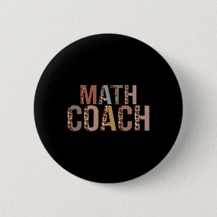 Leopard Math Coach Zubehör Lustiger Ck Zur Schule Button
