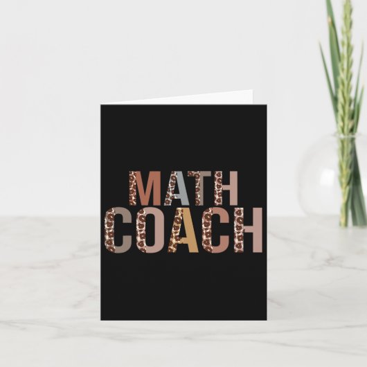Leopard Mathematik Coach versorgt Schule mit Spaß  Karte (Vorderseite)