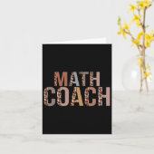 Leopard Mathematik Coach versorgt Schule mit Spaß  Karte (Gelbe Blume)