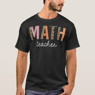 Leopard Mathematiklehrer Niedlich zurück zur Schul T-Shirt