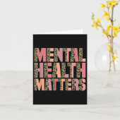 Leopard Mental Health - Sensibilisierungsmonat Karte (Gelbe Blume)