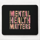 Leopard Mental Health - Sensibilisierungsmonat Mousepad (Vorne)