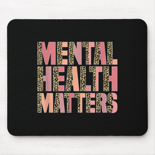 Leopard Mental Health - Sensibilisierungsmonat Mousepad (Vorne)