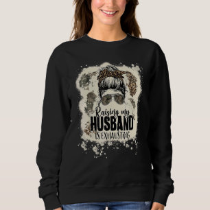 Leopard Messy Bun gebleicht, die Erhöhung meines E Sweatshirt