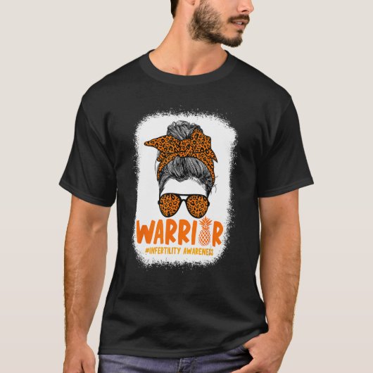 Leopard Messy Bun Unfruchtbarkeit Bewusstsein Anan T-Shirt (Vorderseite)