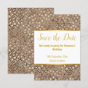 LEOPARD METALLISCHE RSVP-ANTWORTKARTE RSVP KARTE