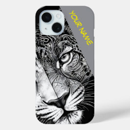 Leopard mit individuellem Namen Case-Mate iPhone Hülle