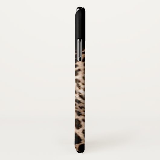 Leopard mit Monogramm Case-Mate iPhone Hülle (Hinten/Rechts)