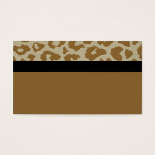 Leopard mit schwarzem strick Busplakat