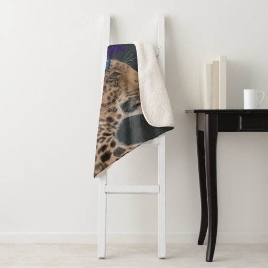 Leopard mit tropischem Kopfteil Sherpadecke (Beispiel)