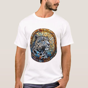 Leopard mit warmen und kühlen Tönen T-Shirt