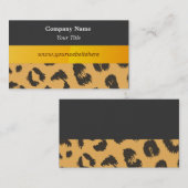 Leopard-Modell-Visitenkarte Visitenkarte (Vorne/Hinten)