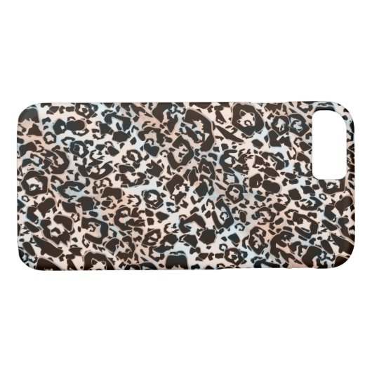 Leopard, modern, gepunktet, braun, beige, hautfarb Case-Mate iPhone hülle (Rückseite (Horizontal))