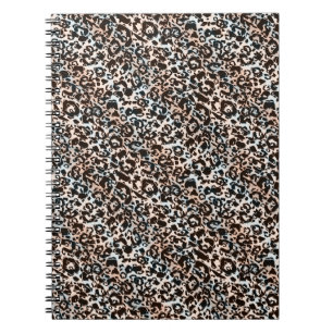 Leopard, modern, gepunktet, braun, beige, hautfarb notizblock