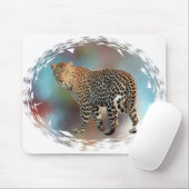 Leopard Moderner Pop Art Template Trendy Mousepad (Mit Mouse)