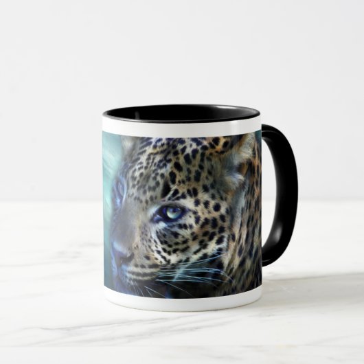 Leopard-Mond-Tasse Tasse (VorderseiteRechts)