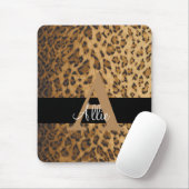 Leopard Monogram Anfangsbuchstabe A Computer Mousepad (Mit Mouse)