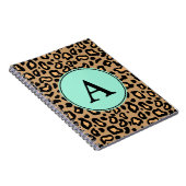 Leopard Monogram Notebook Notizblock (Rechte Seite)