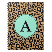 Leopard Monogram Notebook Notizblock (Vorderseite)